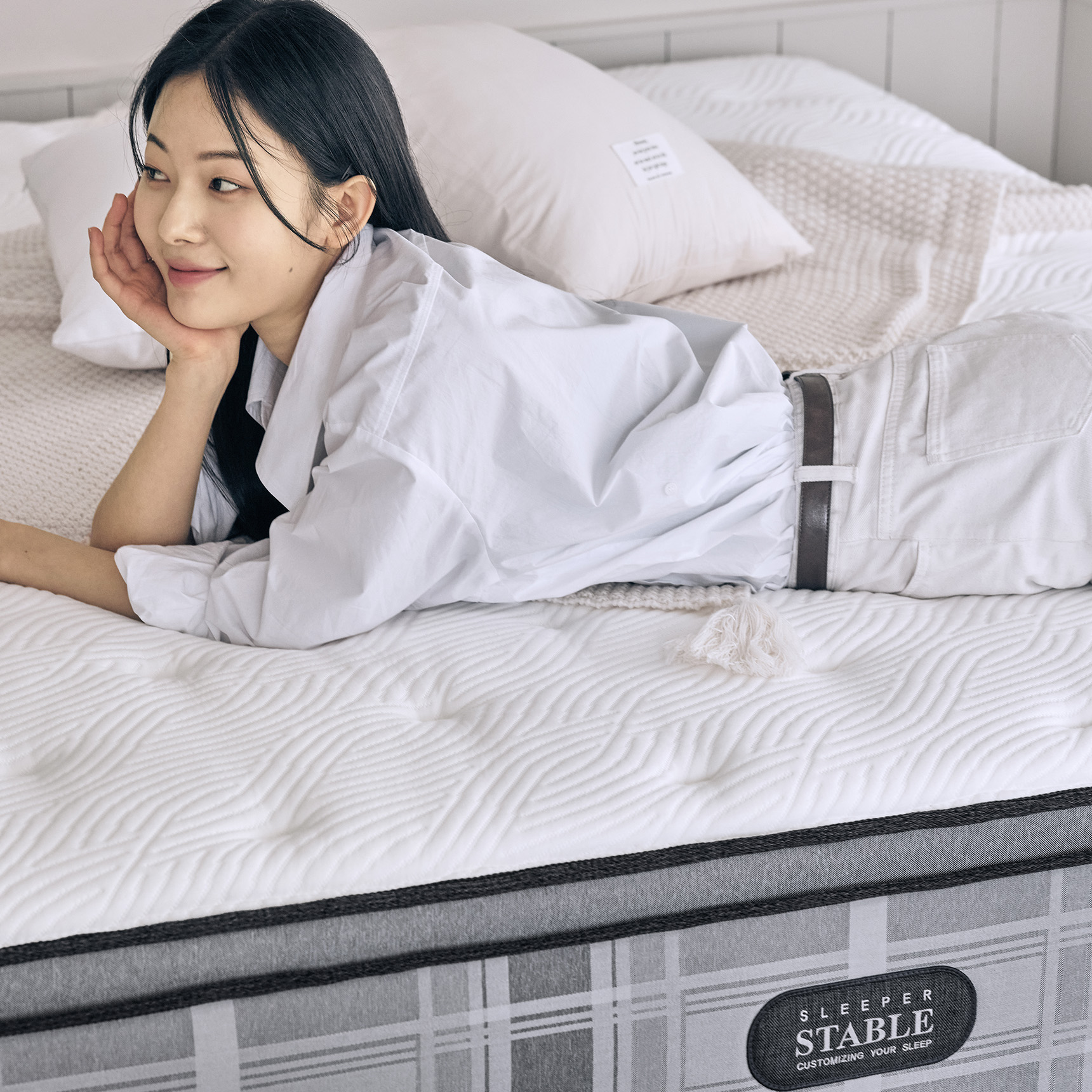 슬립퍼 스테이블 허리 단단한 천연 라텍스 메모리폼 침대 매트리스 27cm, SS(슈퍼싱글), 프라임(하드)