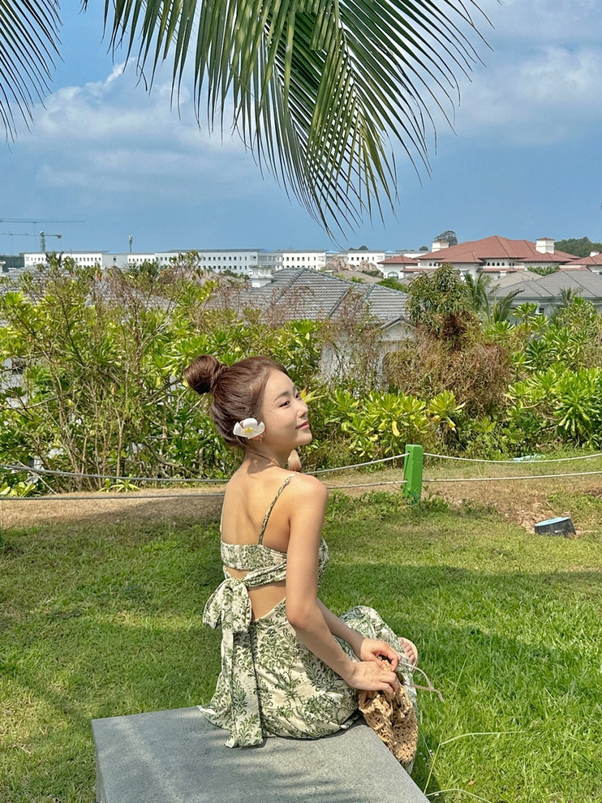 💚휴양지룩💚M-XL 그린 리프 휴양지 비치 롱 원피스 상세 이미지 19