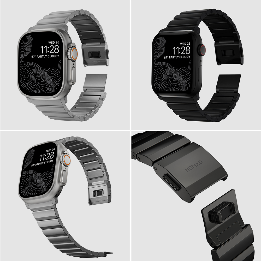 노마드 애플워치 티타늄 스트랩 40 41 44 45 49 mm 울트라 메탈 밴드
