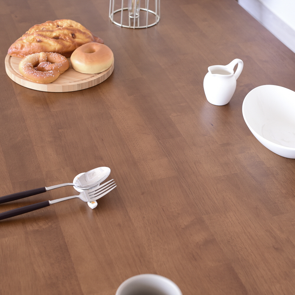 이즈네이처 낮은식탁 원목 6인용식탁 4인용식탁 세트 식탁+의자6, 1900mm, A타입(스퀘어 의자), 월넛브라운