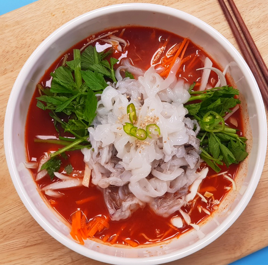 [매콤새콤] 한치 포항물회세트 1-2인분/냉장야채 한치물회 해와바다