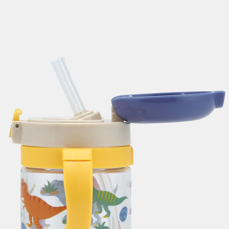 스케이터 DINOSAURS PICTURE BOOK 캐릭터 접이식 핸들 원터치 빨대컵 260ml KSHW1N - 주방·식기 - 하카타몰