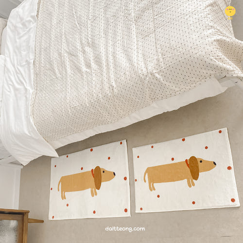 닥스훈트 강아지 발매트