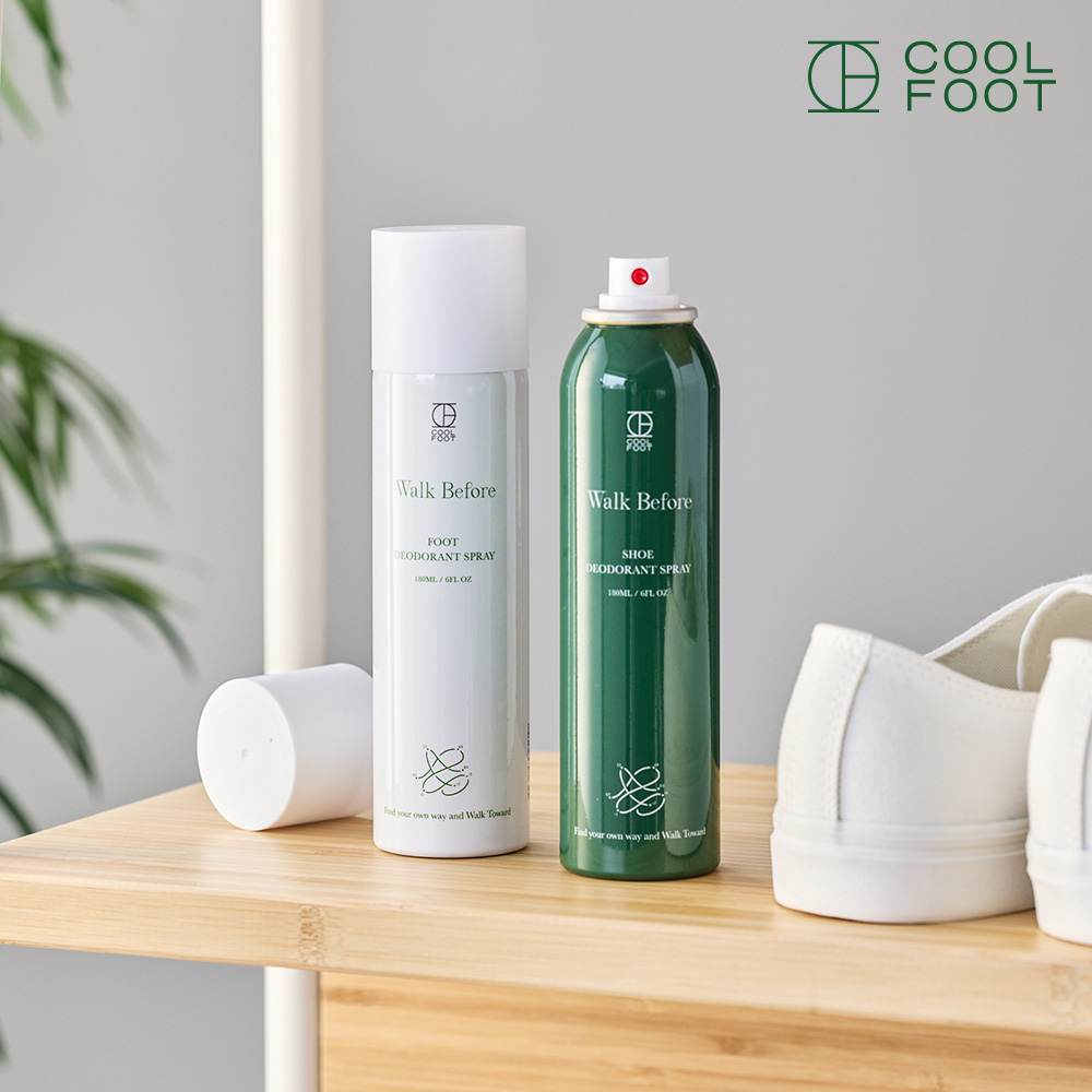 쿨풋 신발 탈취제 구두 운동화 냄새 제거 신발 탈취 스프레이 180ml
