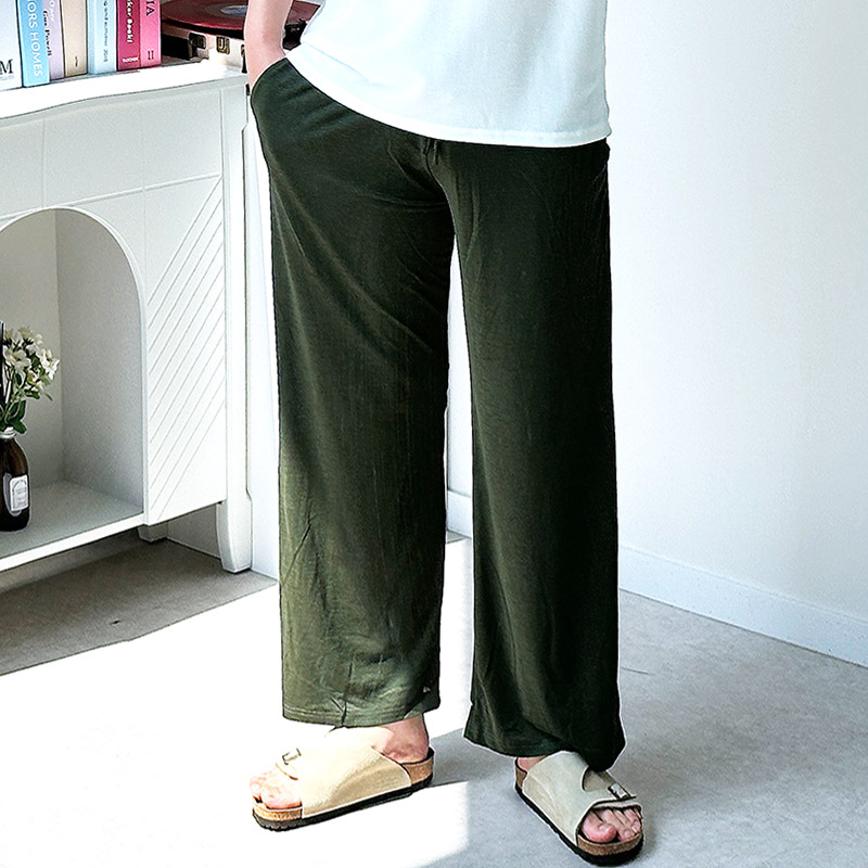 남성 냉장고바지 여름바지 남자 아이스 팬츠 쿨슬랙스 와이드팬츠 - 상세 이미지 2