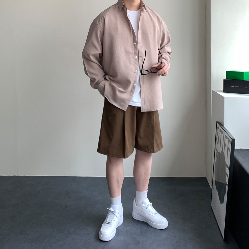 1+1 남자와이드반바지 6부반바지 - 상세 이미지 3