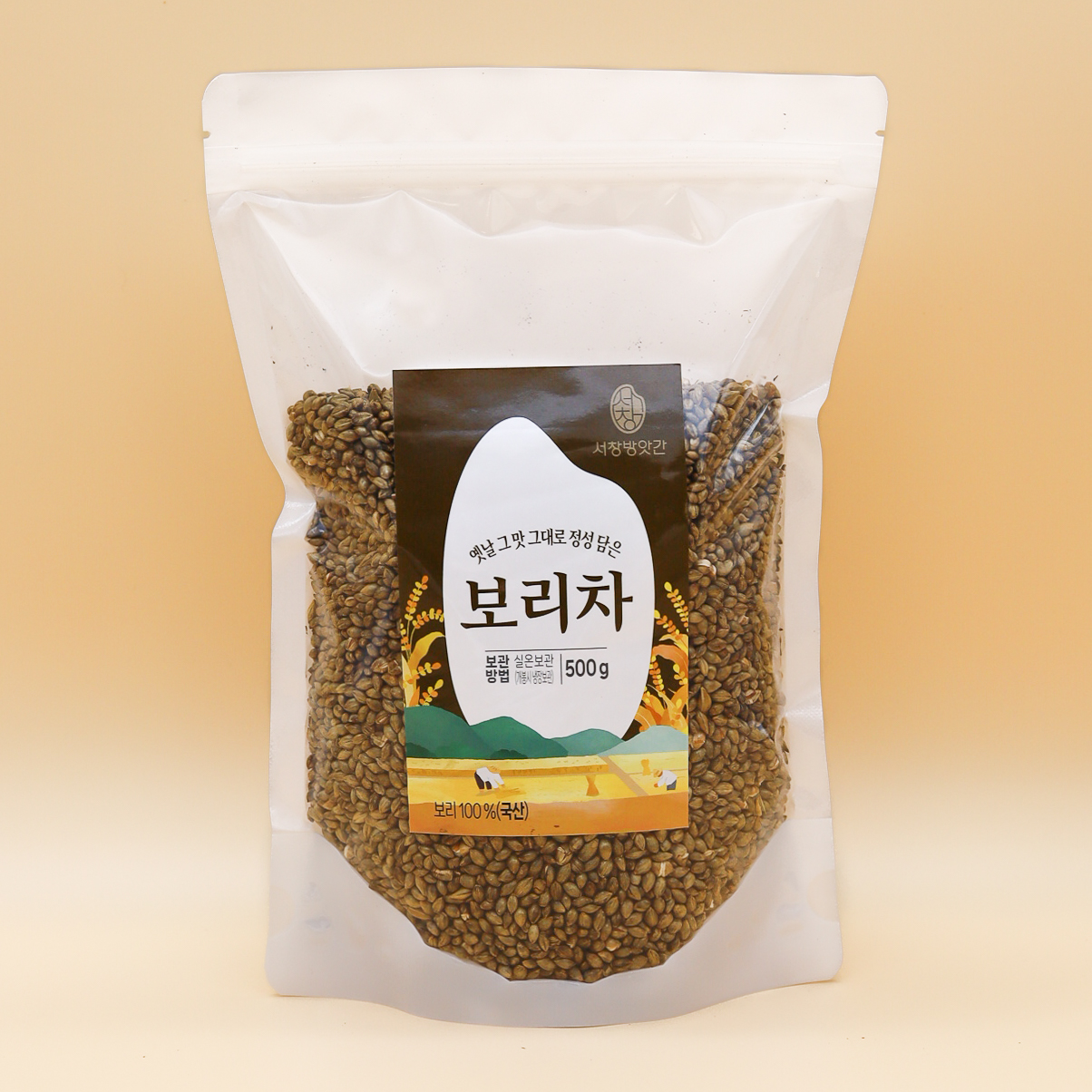 서창방앗간 국산 볶은 보리차 통보리차 500g