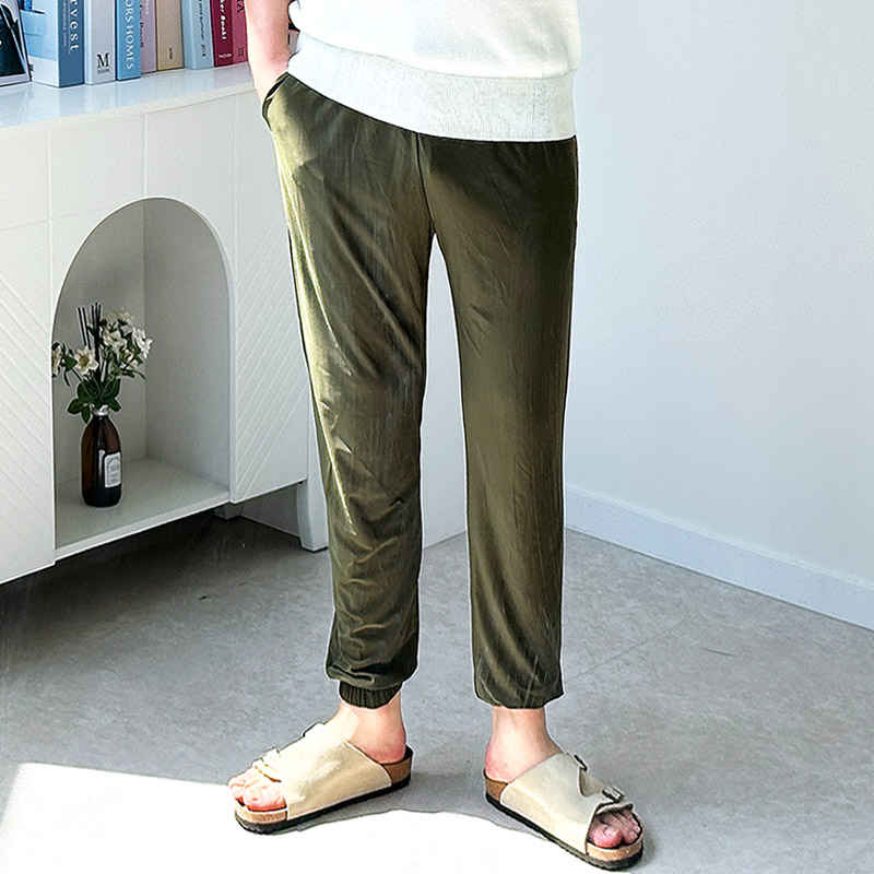 남성 냉장고 조거팬츠 아이스 밴딩 빅사이즈 고탄력 스판