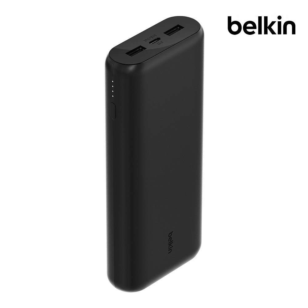 벨킨 20000mAh 3포트 PD PPS 20W 컴팩트 고속 충전 보조배터리 BPB014bt 아이폰17 16 15 갤럭시 S25 호환 기내반입 글로벌 안전인증 - 상품 이미지