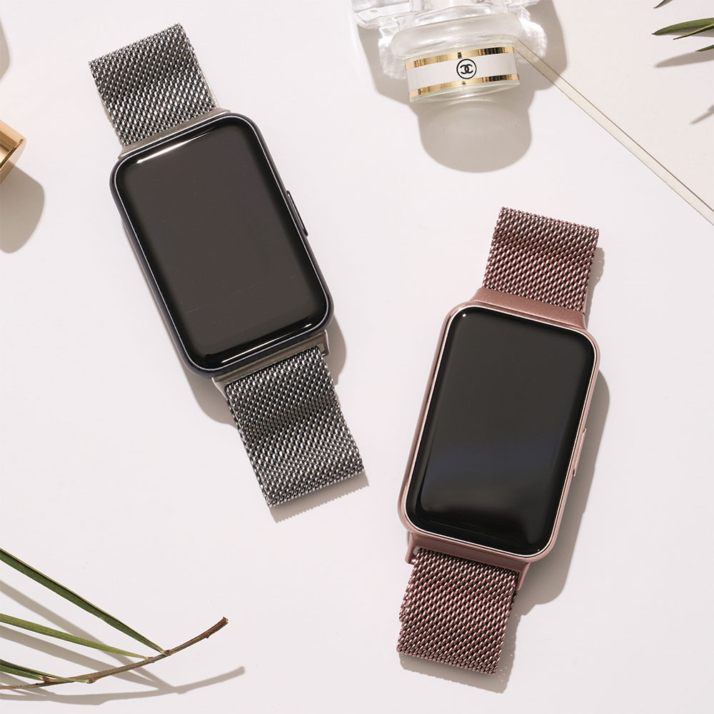 갤럭시핏3 스트랩 밀레니즈 루프 메탈 시계줄 갤핏3 호환 밴드 줄 교체