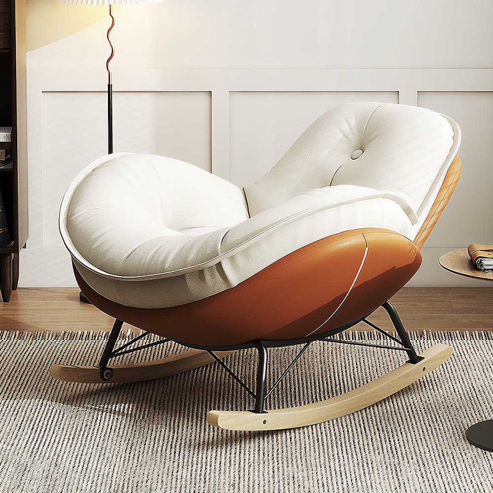 패브릭 흔들의자의 다양한 컬러 옵션