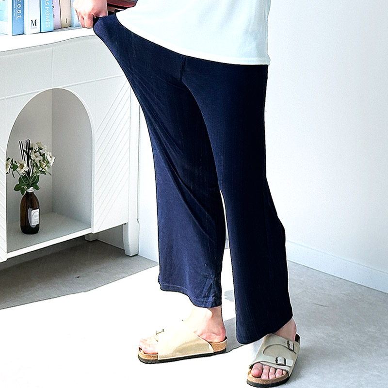 남성 냉장고바지 여름바지 남자 아이스 팬츠 쿨슬랙스 와이드팬츠 - 상세 이미지 4