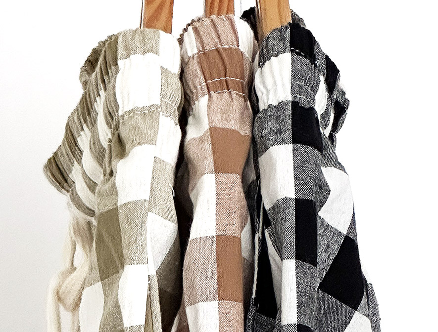 남자 히든 고방체크 5부 밴딩 반바지 - 상세 이미지 5