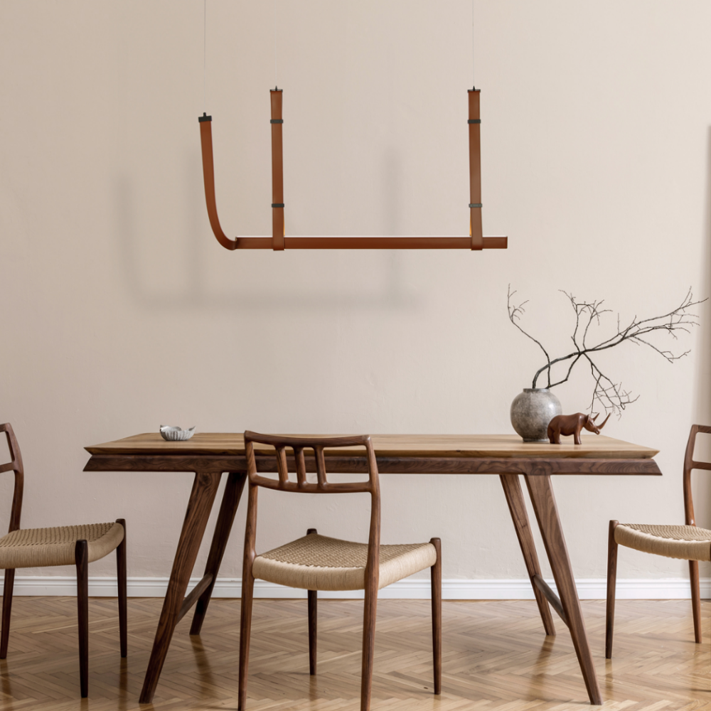 무료+당일발송 6인용식탁등 국산 LED 펜던트 주방 식탁등 브라운