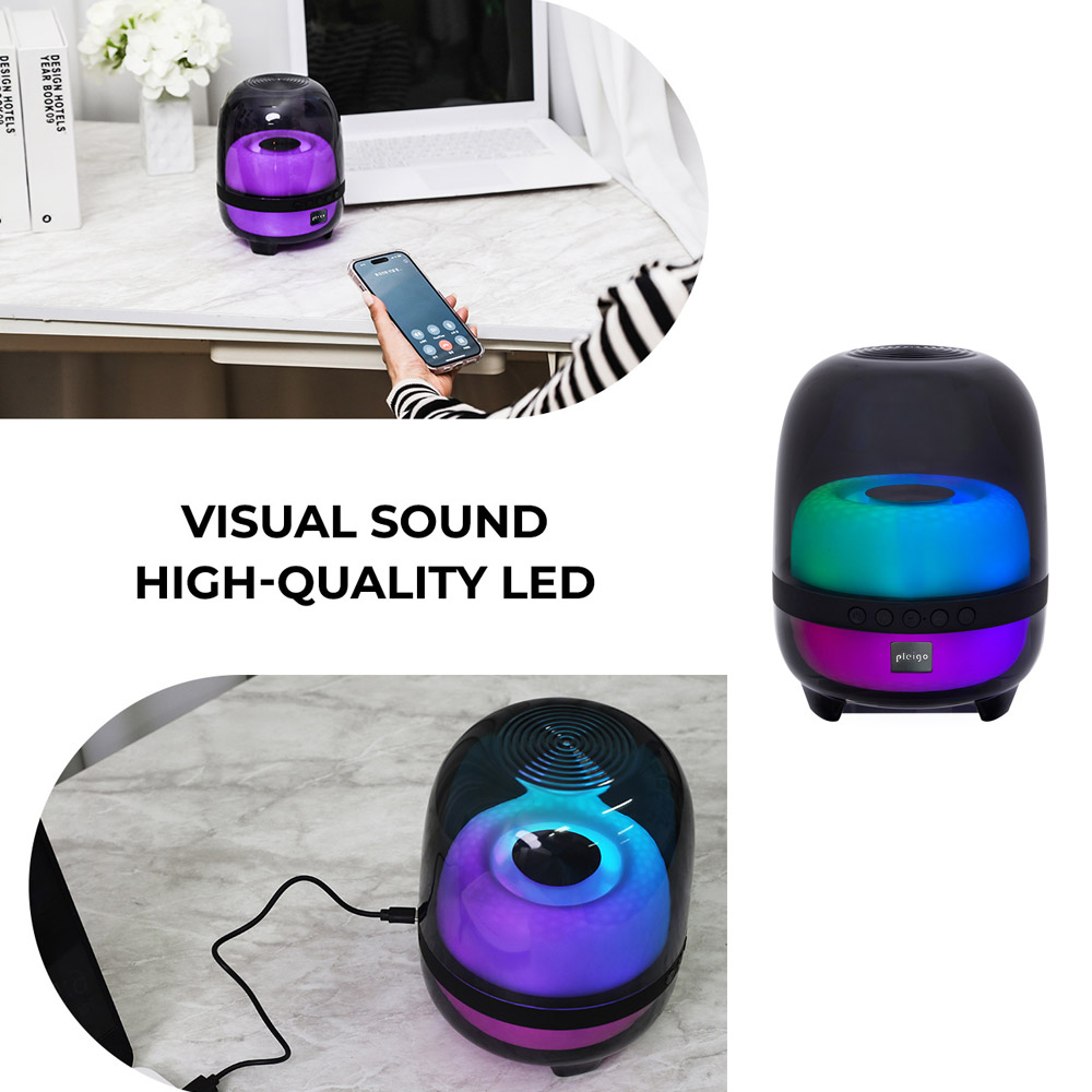 휴대용 LED 무드등 블루투스 스피커 라디오 USB TF재생 캠핑 테이블 컴퓨터 거실 침실 - 상세 이미지 2