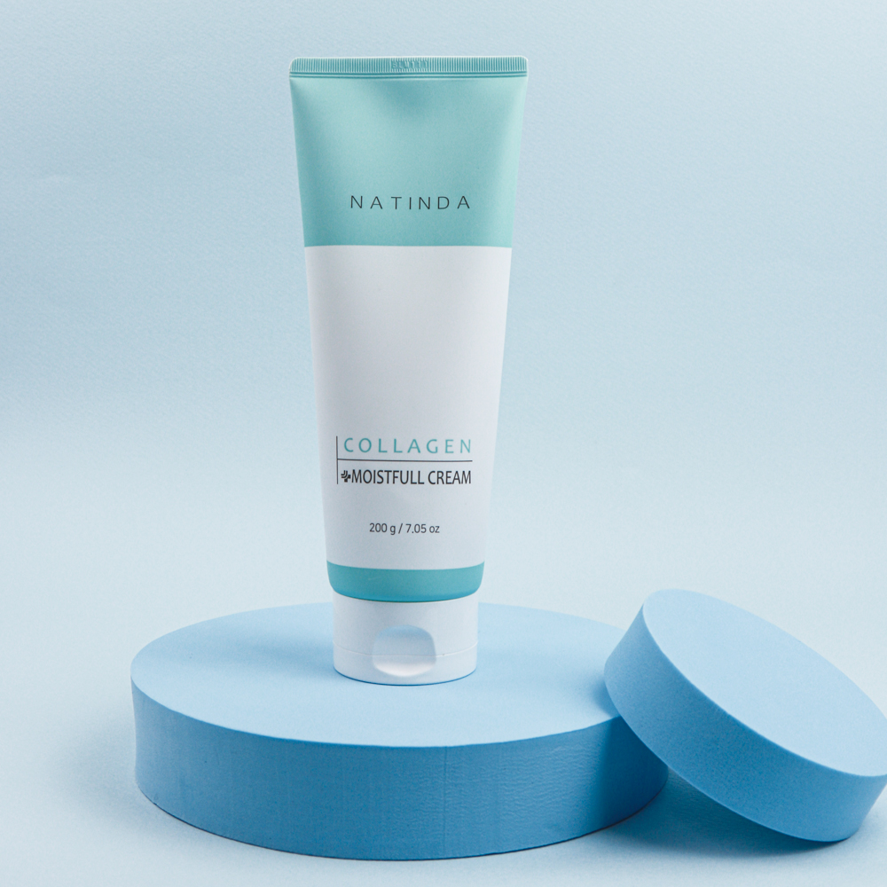 대용량 수분크림 나틴다 콜라겐 수분 채움 크림 200ml 탄력 케어 영양 보습 환절기 - 상세 이미지 2