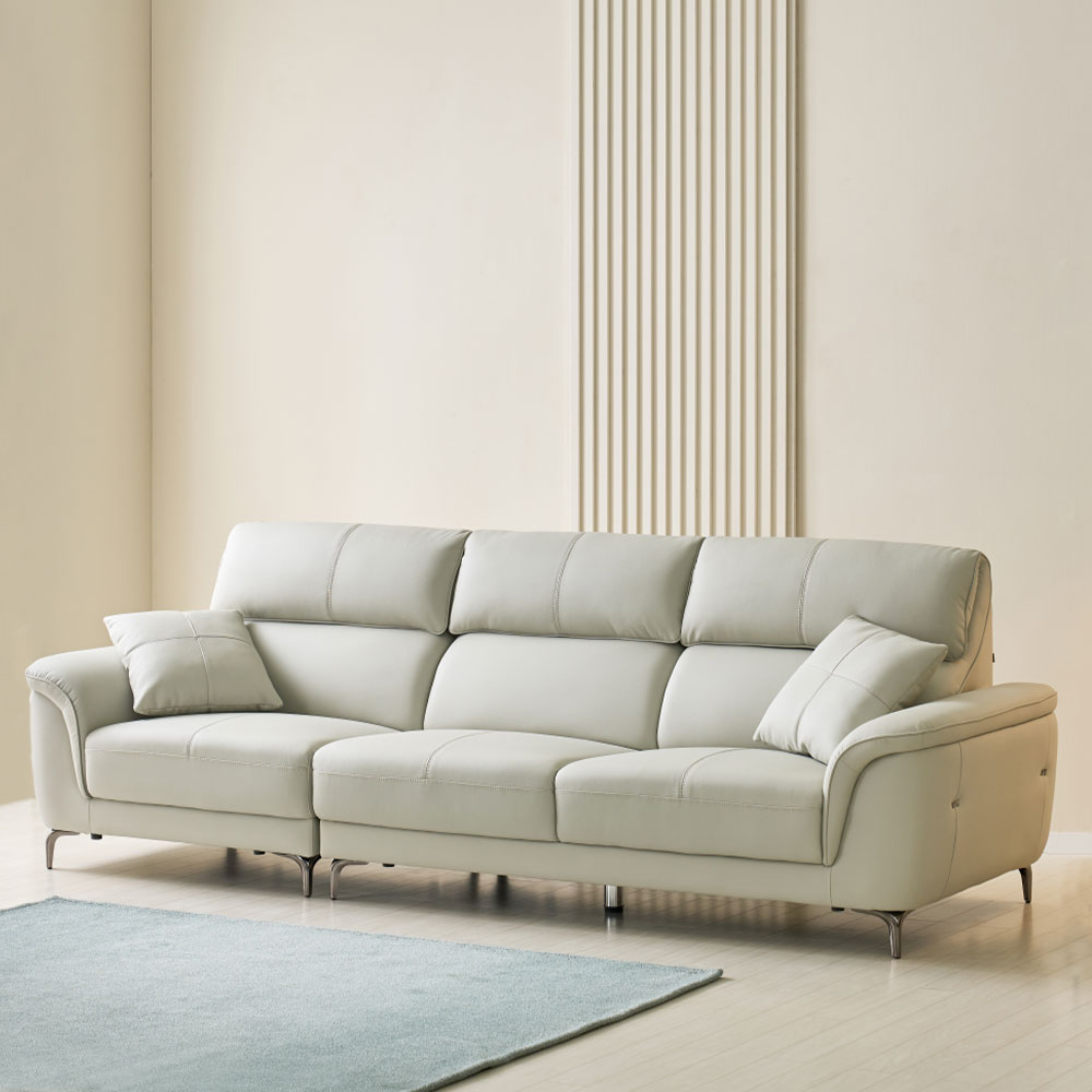 스코나 브라이 실리콘레더 가죽 4인 소파