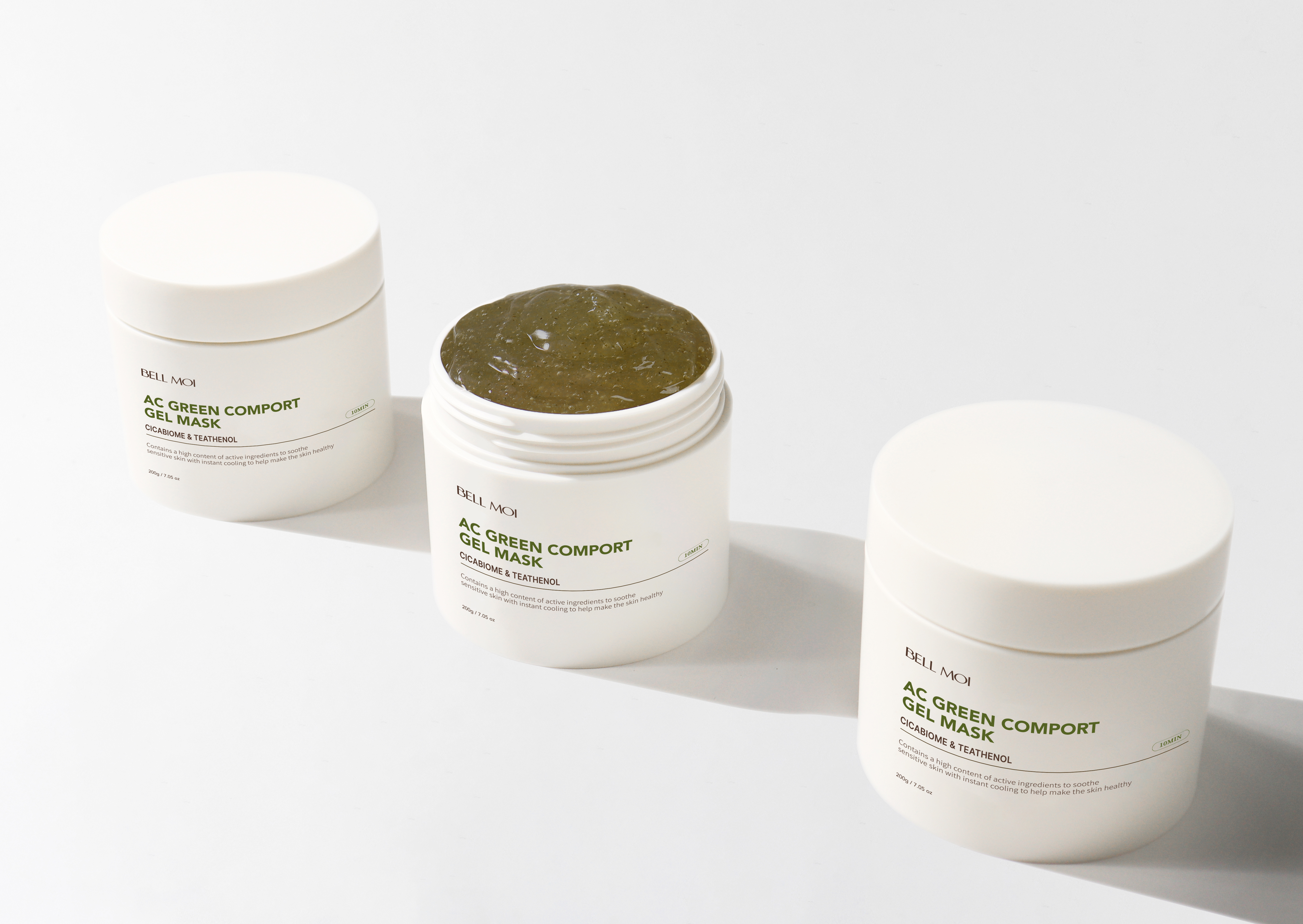 벨모이 AC 그린 컴포트 겔 마스크 200g 피지케어 영양공급 트러블케어 모공케어 압도적 쿨링 유산균 솔루션