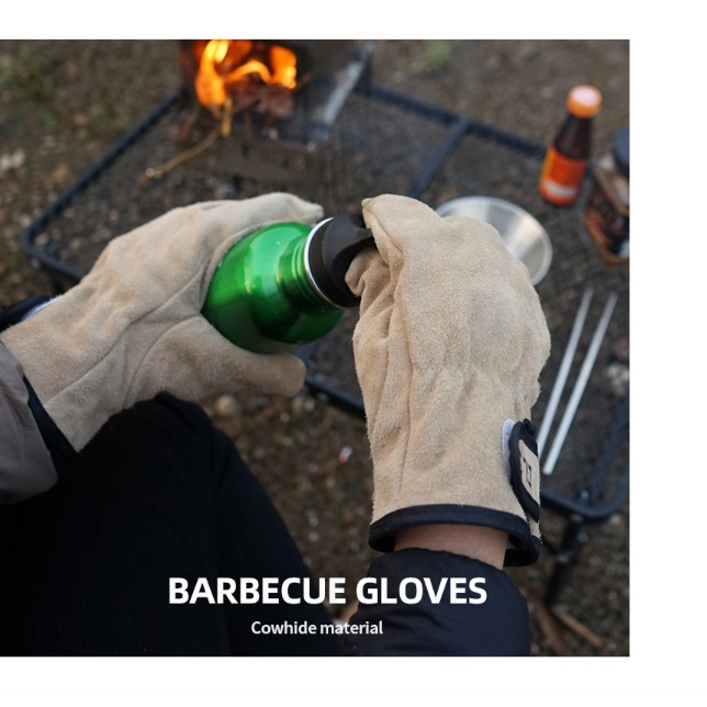 BBQ 장갑 감성 캠핑용 바베큐 장갑 캠핑 그릴 장갑 바베큐용 화로대글러브