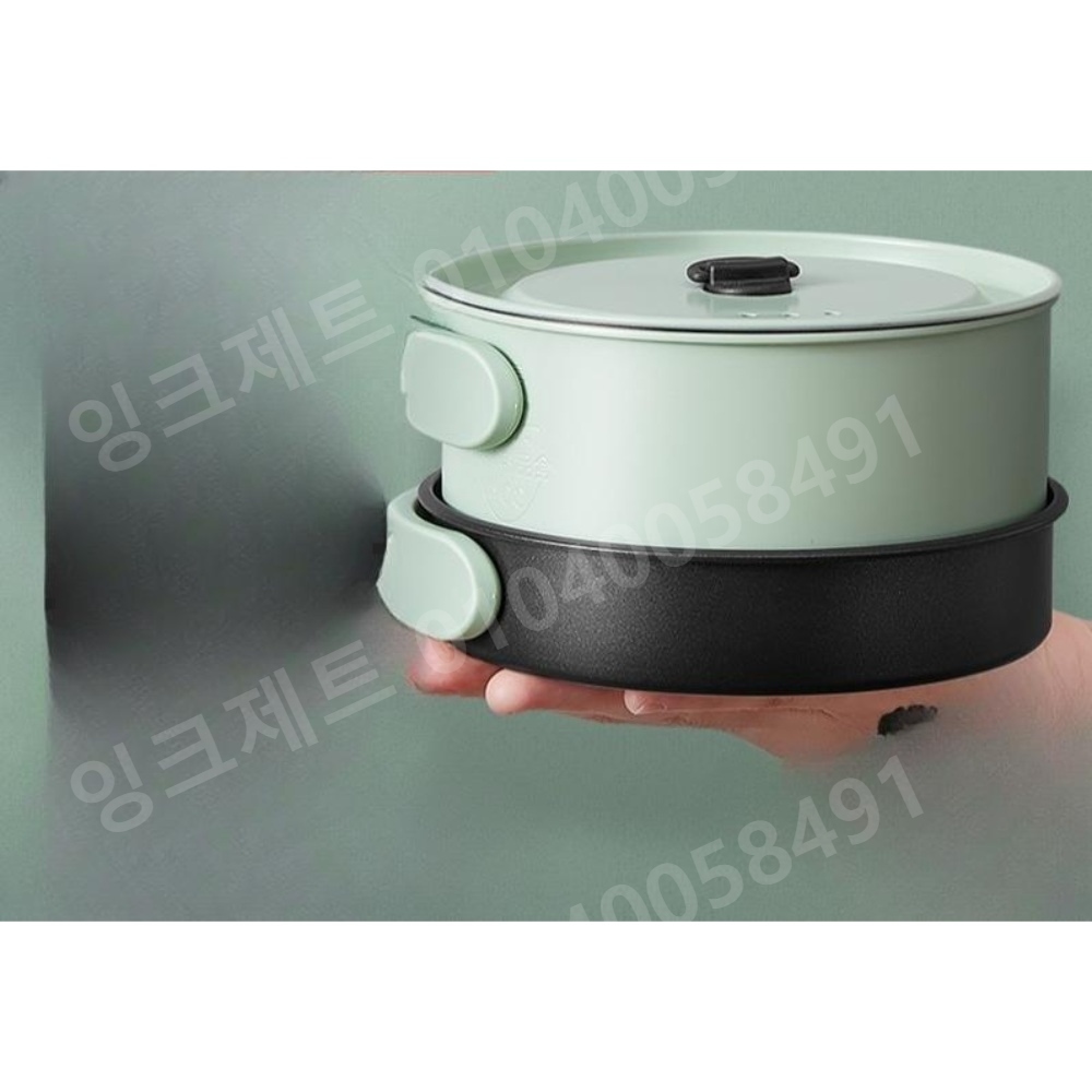 분리형 라면포트 멀티쿠커 등산 밥솥 여행용 2단 찜기 - 상품 이미지