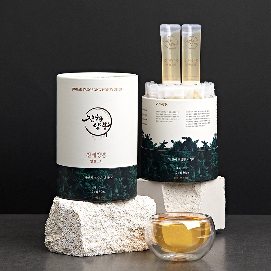 진해양봉 꿀스틱 국산 아카시아 벌꿀 휴대용 허니스틱 12g 30개 답례품 꿀 선물 세트 제품 이미지