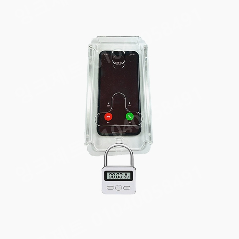 타이머자물쇠 스마트폰 잠금장치 LCD 사각 금욕상자 - 상세 이미지 5
