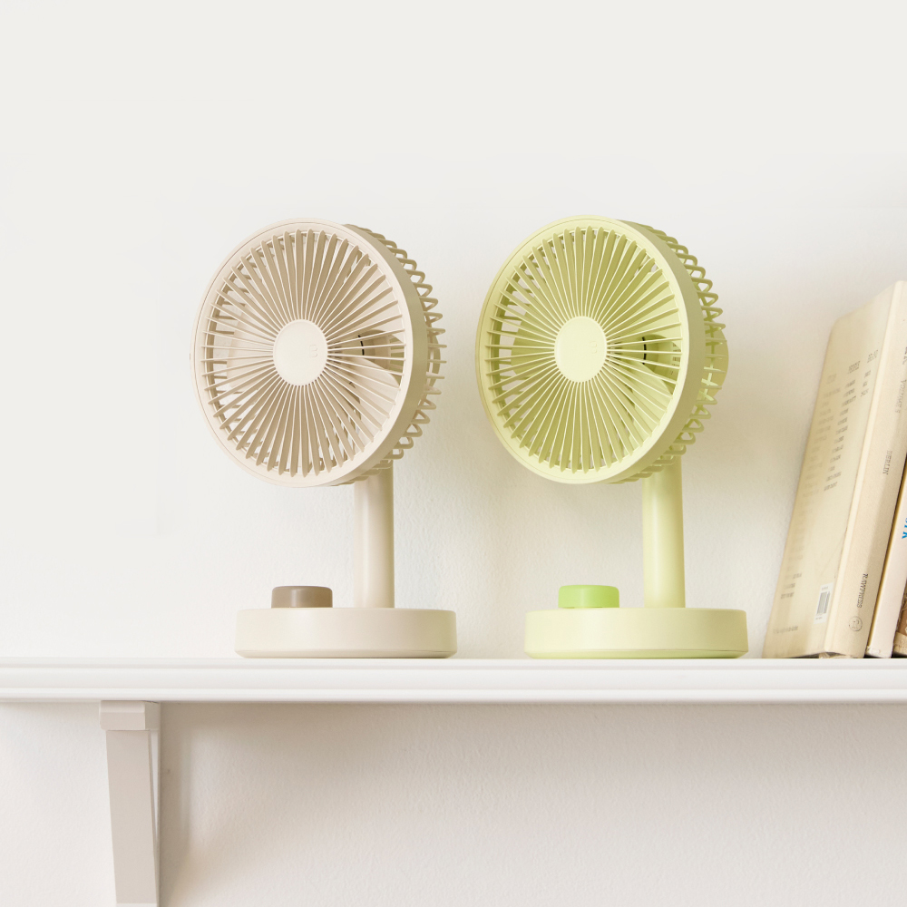 블루필 바셋2 탁상용 선풍기 무선 캠핑용 소형 책상 사무실