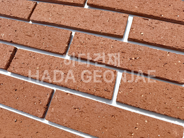 점토타일 쿠키 240x60x12T 쿠키레드 / 하다건재