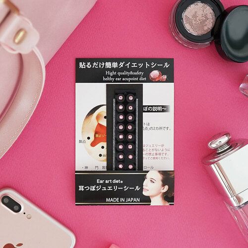 와사비네코 미미츠보 붙이는 귀걸이 스티커 귀안뚫는귀걸이 M