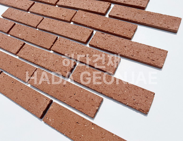 점토타일 쿠키 240x60x12T 쿠키레드 / 하다건재