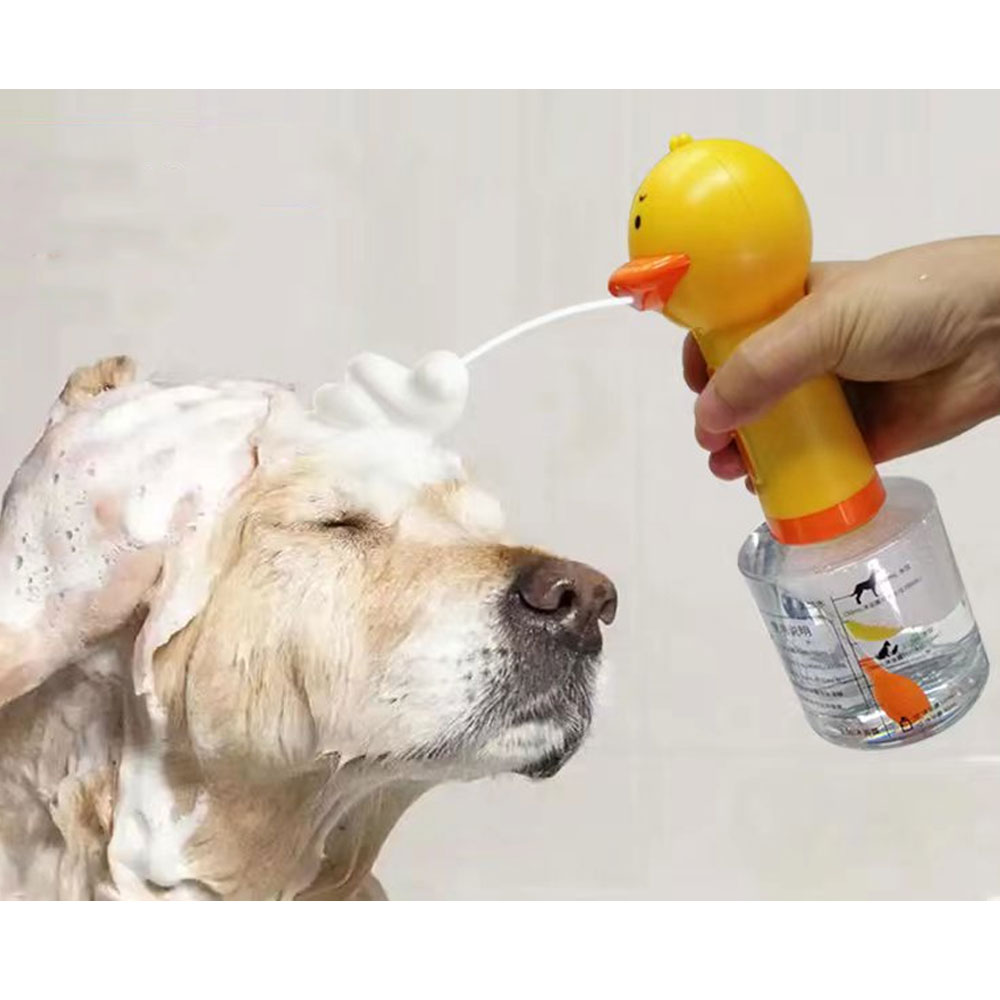 홀리타치 오리거품기 고양이 강아지 목욕거품기 자동 버블기 노란오리 이미지 2