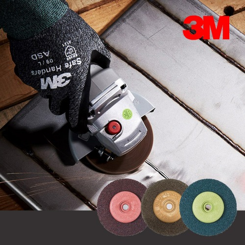 3M 스카치브라이트 베벨디스크 전동 그라인더용 페인트 용접면 산화막 녹제거 마무리작업 : 씨엠아이몰