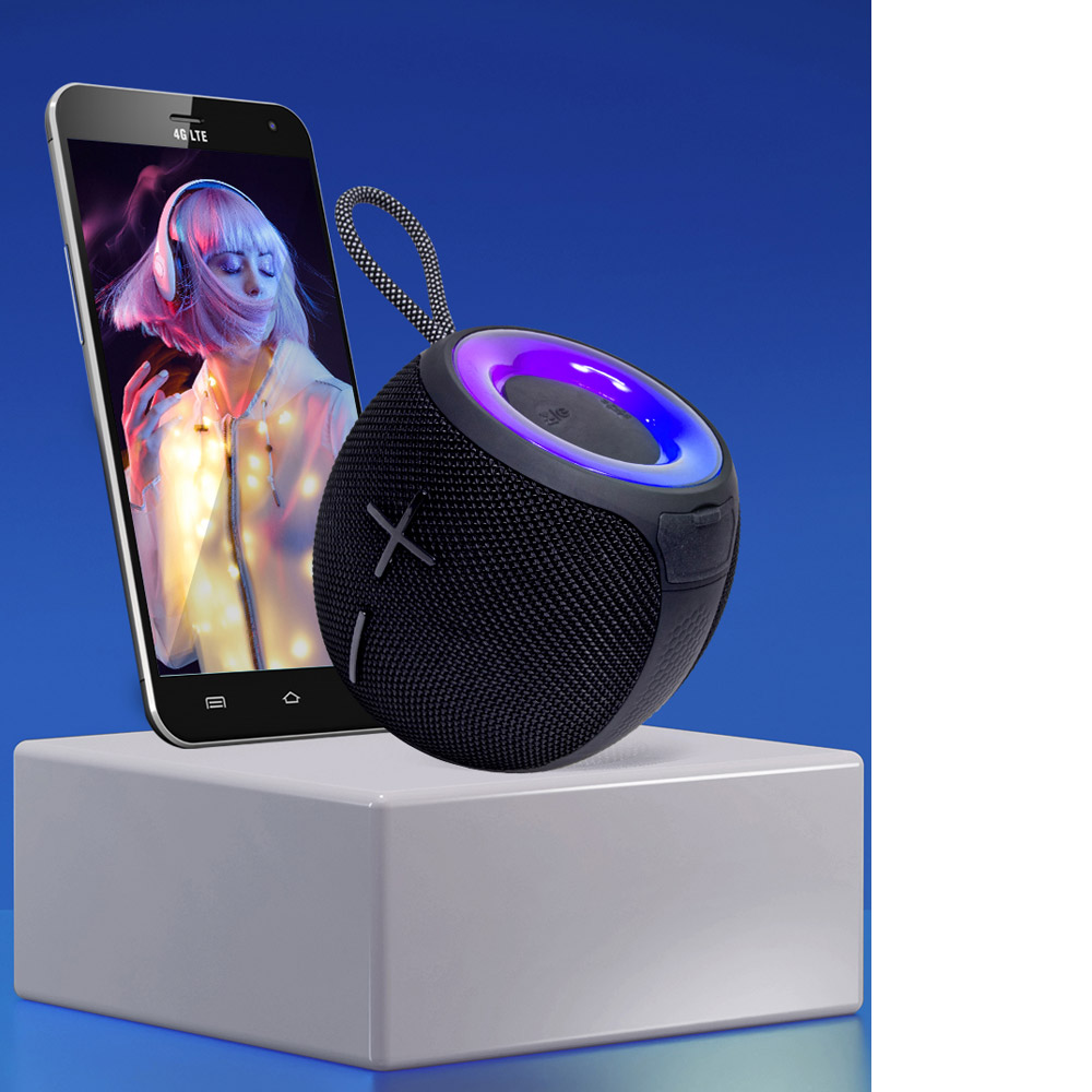 휴대용 LED 블루투스 스피커 TWS 방수 포터블 캠핑 자전거 탁상 테이블 컴퓨터 침실 - 상세 이미지 3