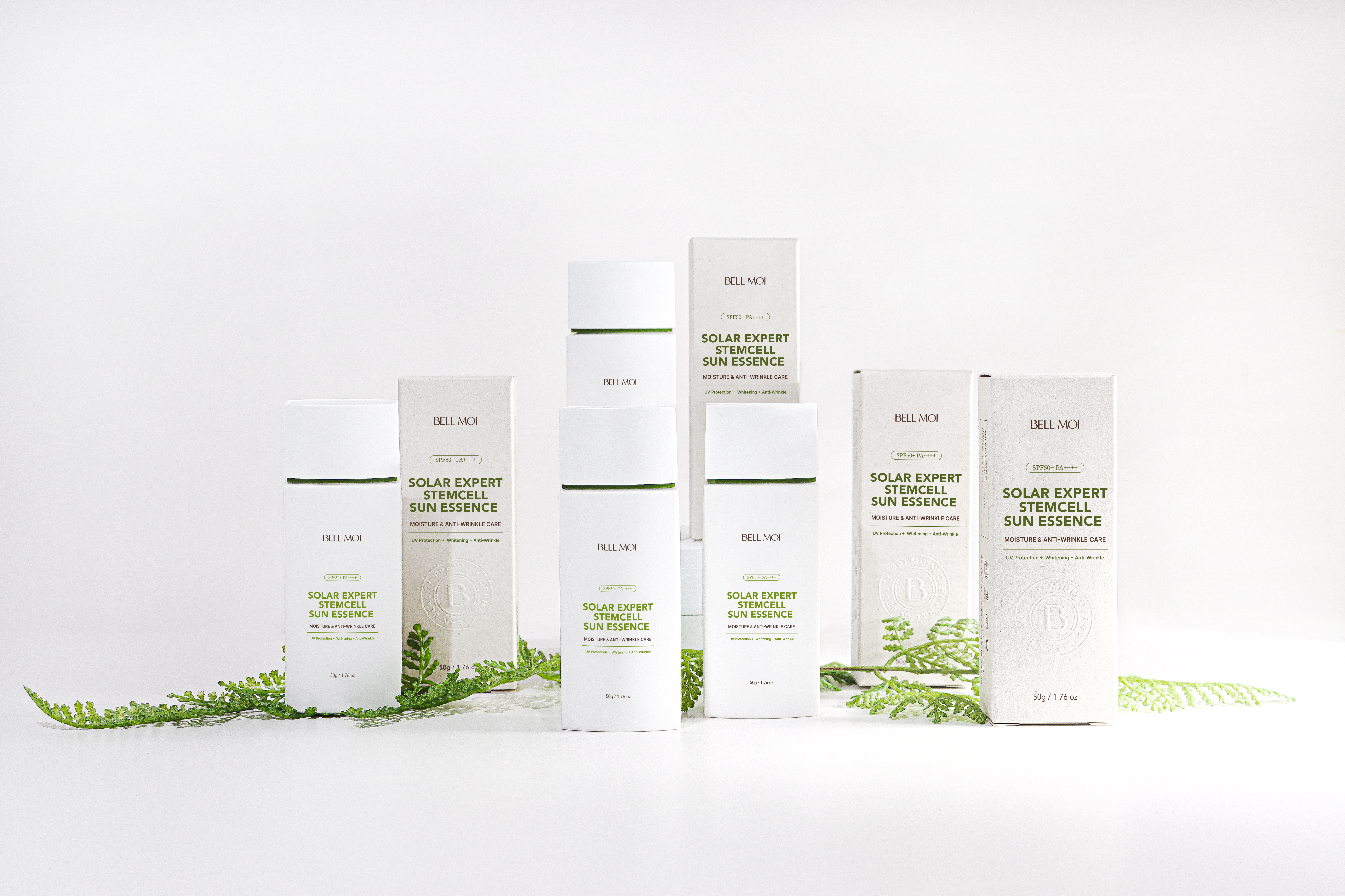 벨모이 솔라 엑스퍼트 스템셀 선에센스, 촉촉한 선크림 50ml, 2개 - 상세 이미지 2