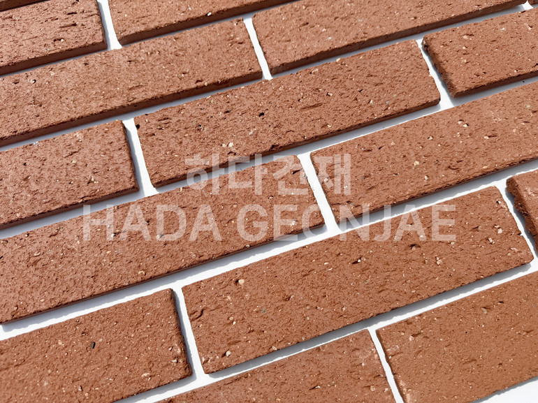 점토타일 쿠키 240x60x12T 쿠키레드 / 하다건재