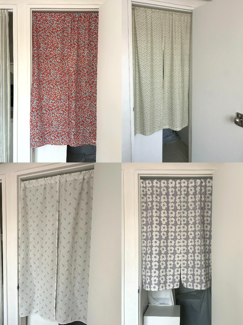 주아 가림막 가리개 바란스 다용도실 현관 주방 커튼(4types)