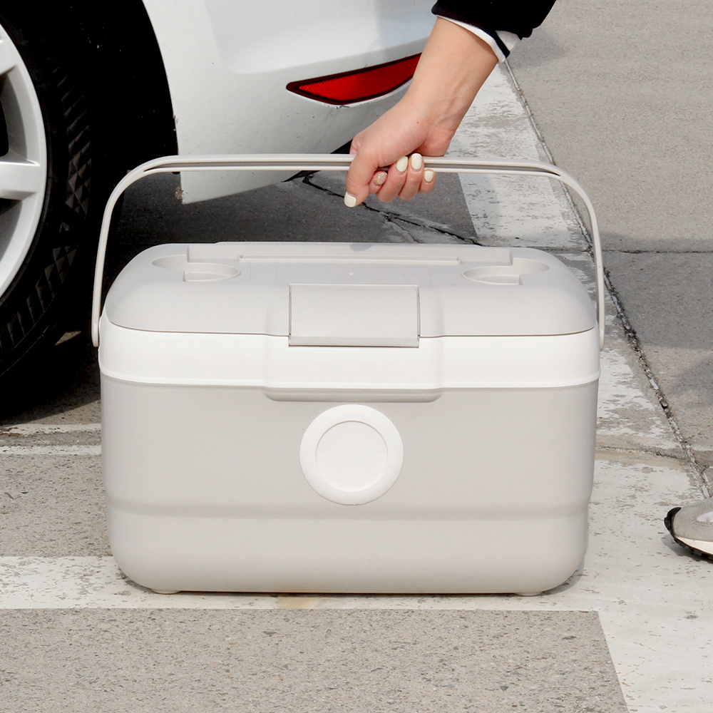 휴대용 보냉 도트 캠핑용 아이스박스 21L