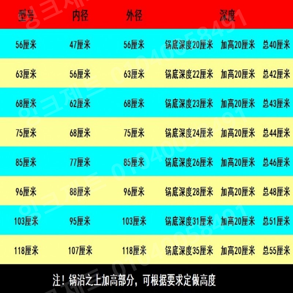 대형 가마솥 스텐 된장찌개 식기류 삼중 뚝배기 다단식 - 상세 이미지 5