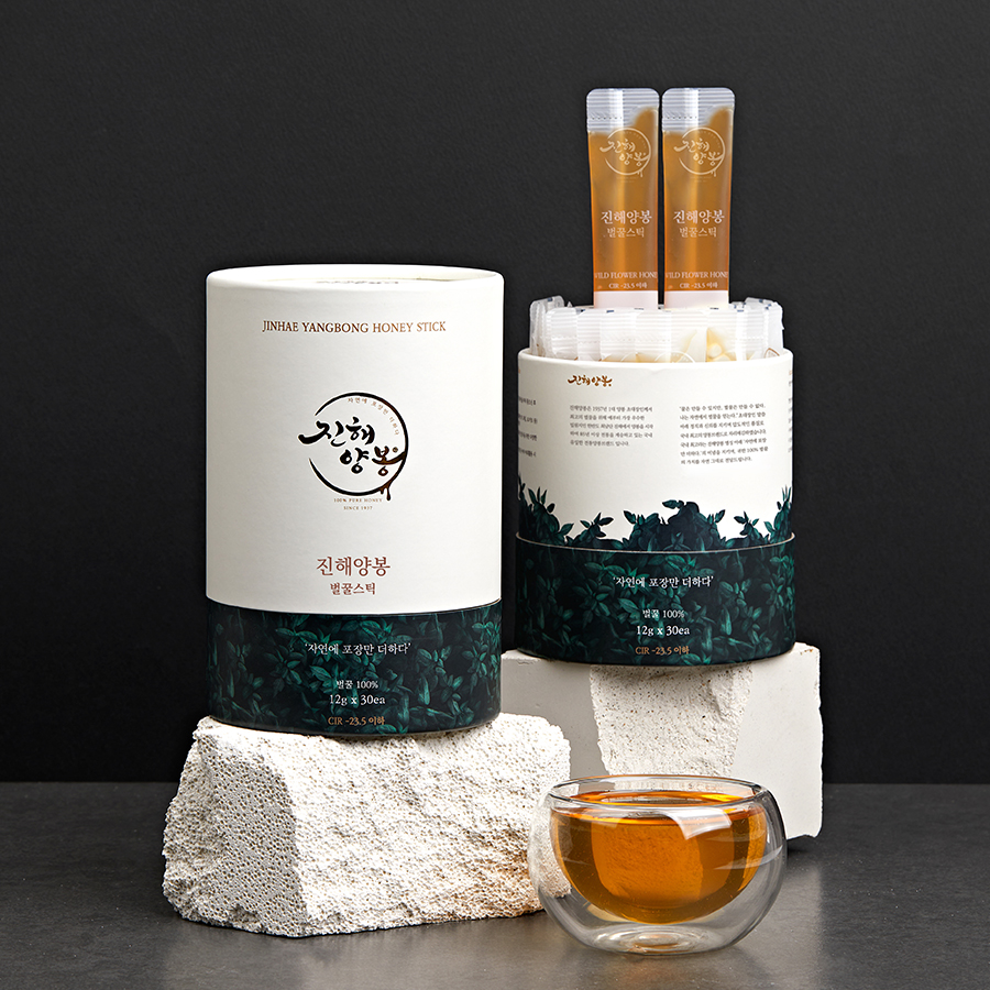 진해양봉 꿀스틱 국산 야생화 잡화꿀 벌꿀 휴대용 허니스틱 12g 30개 답례품 선물 세트 제품 이미지