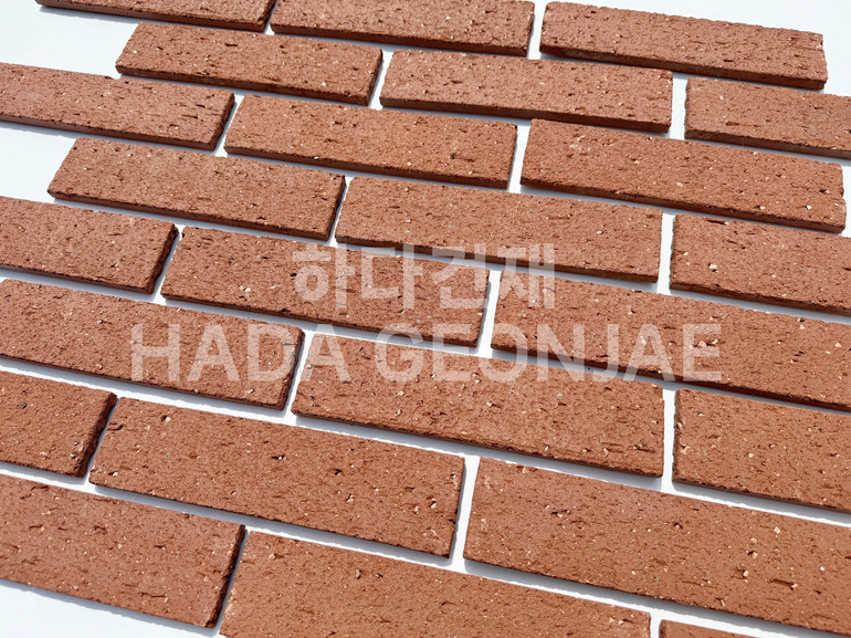 점토타일 쿠키 240x60x12T 쿠키레드 / 하다건재