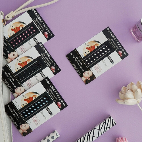 와사비네코 미미츠보 붙이는 귀걸이 스티커 귀안뚫는귀걸이 M