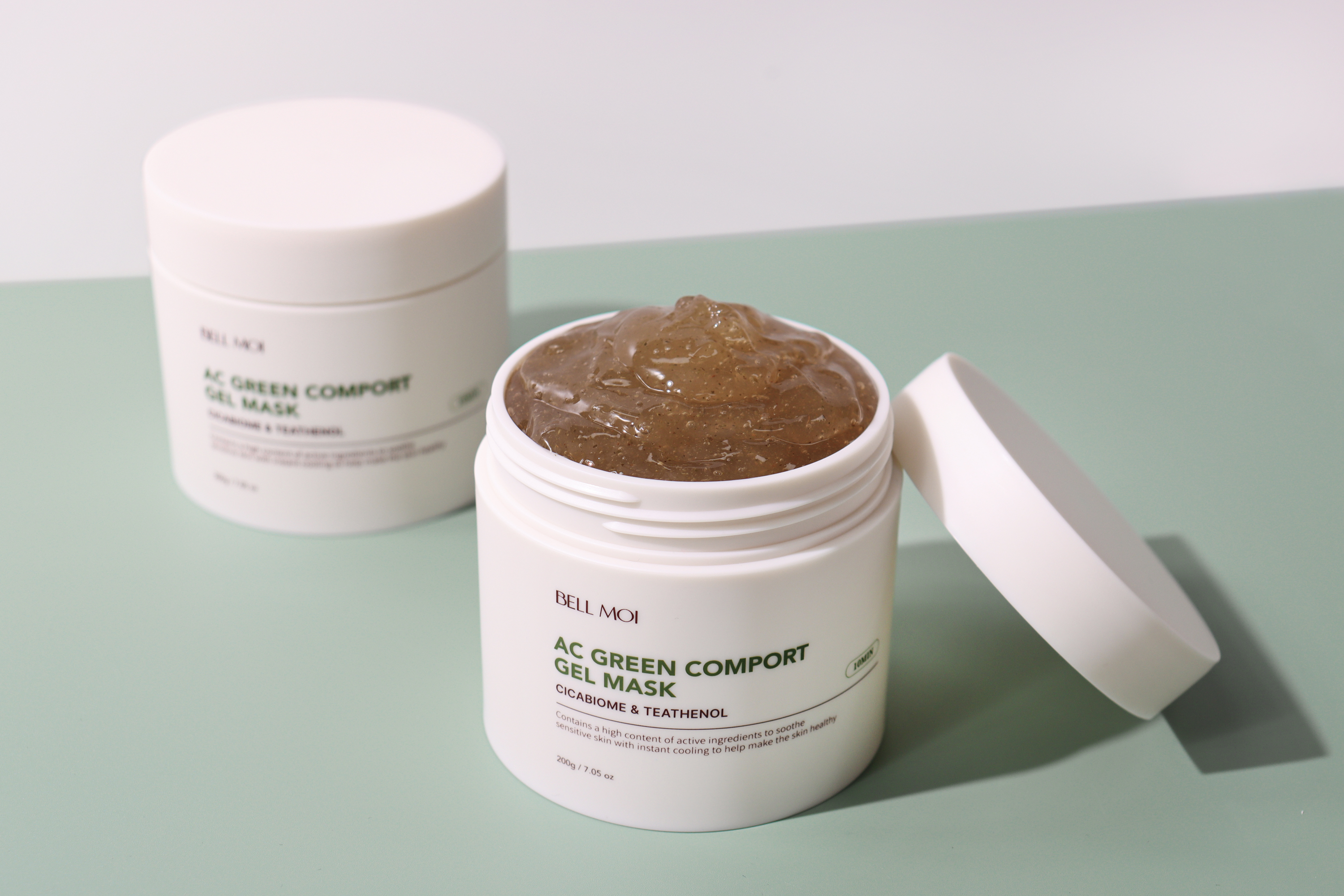 벨모이 AC 그린 컴포트 겔 마스크 200g 피지케어 영양공급 트러블케어 모공케어 압도적 쿨링 유산균 솔루션