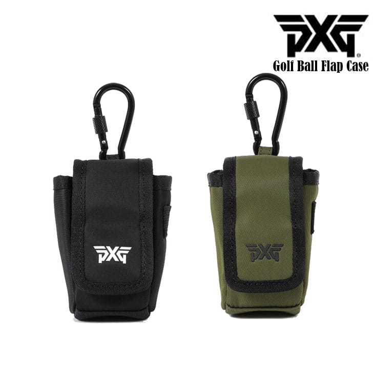 PXG 골프 플랩 볼 케이스 골프공 파우치 주머니 블랙 카키 - 상품 이미지