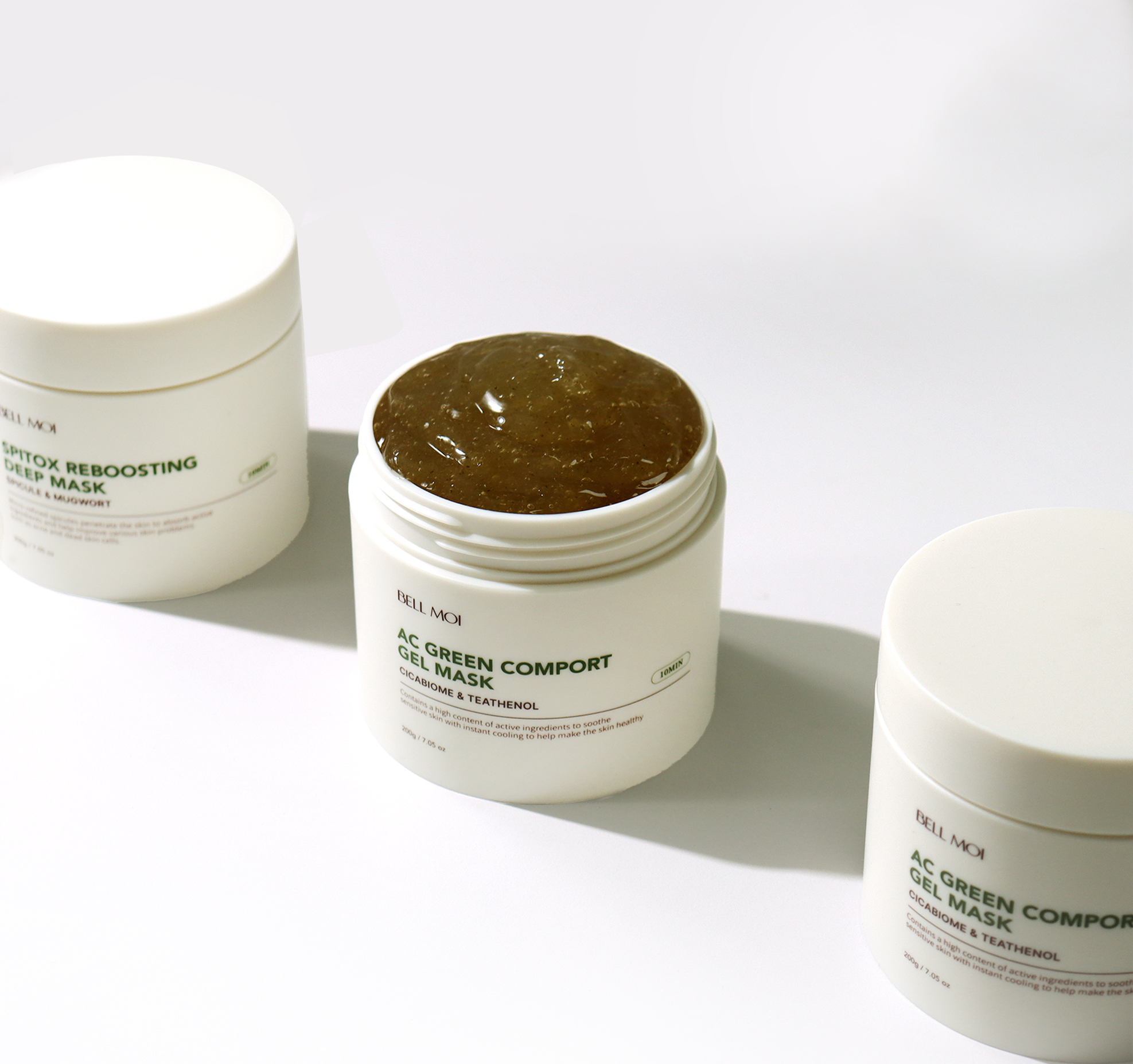 벨모이 AC 그린 컴포트 겔 마스크 200g 피지케어 영양공급 트러블케어 모공케어 압도적 쿨링 유산균 솔루션