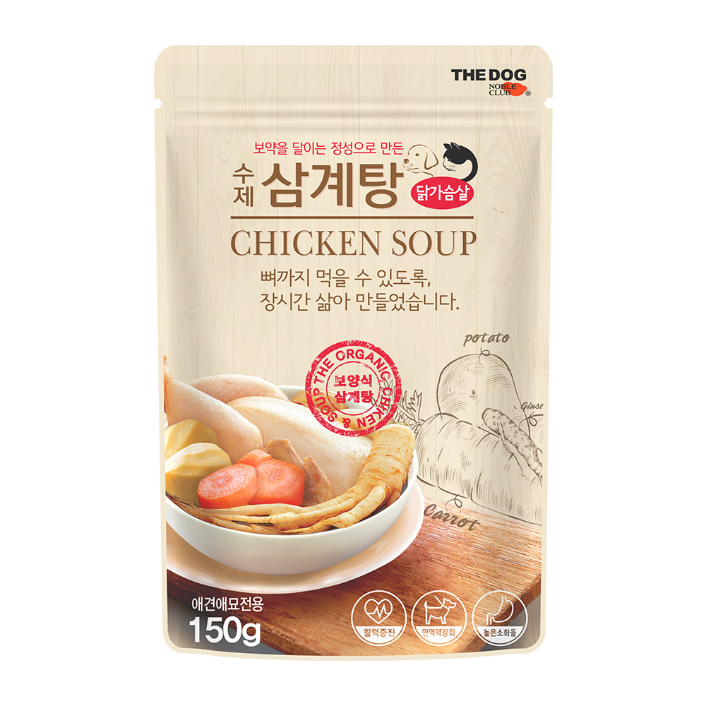 더독 강아지 건강 수제 보양식 삼계탕, 150g, 1개 - 상품 이미지