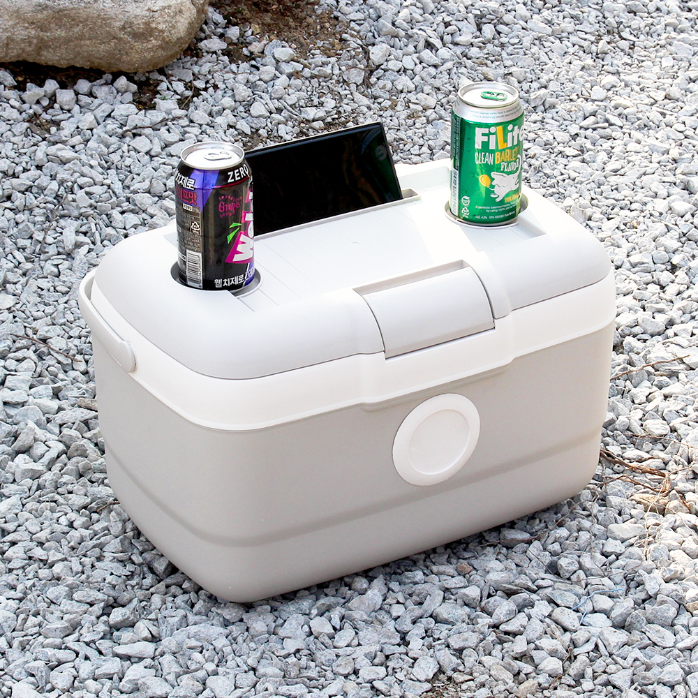 휴대용 보냉 도트 캠핑용 아이스박스 21L