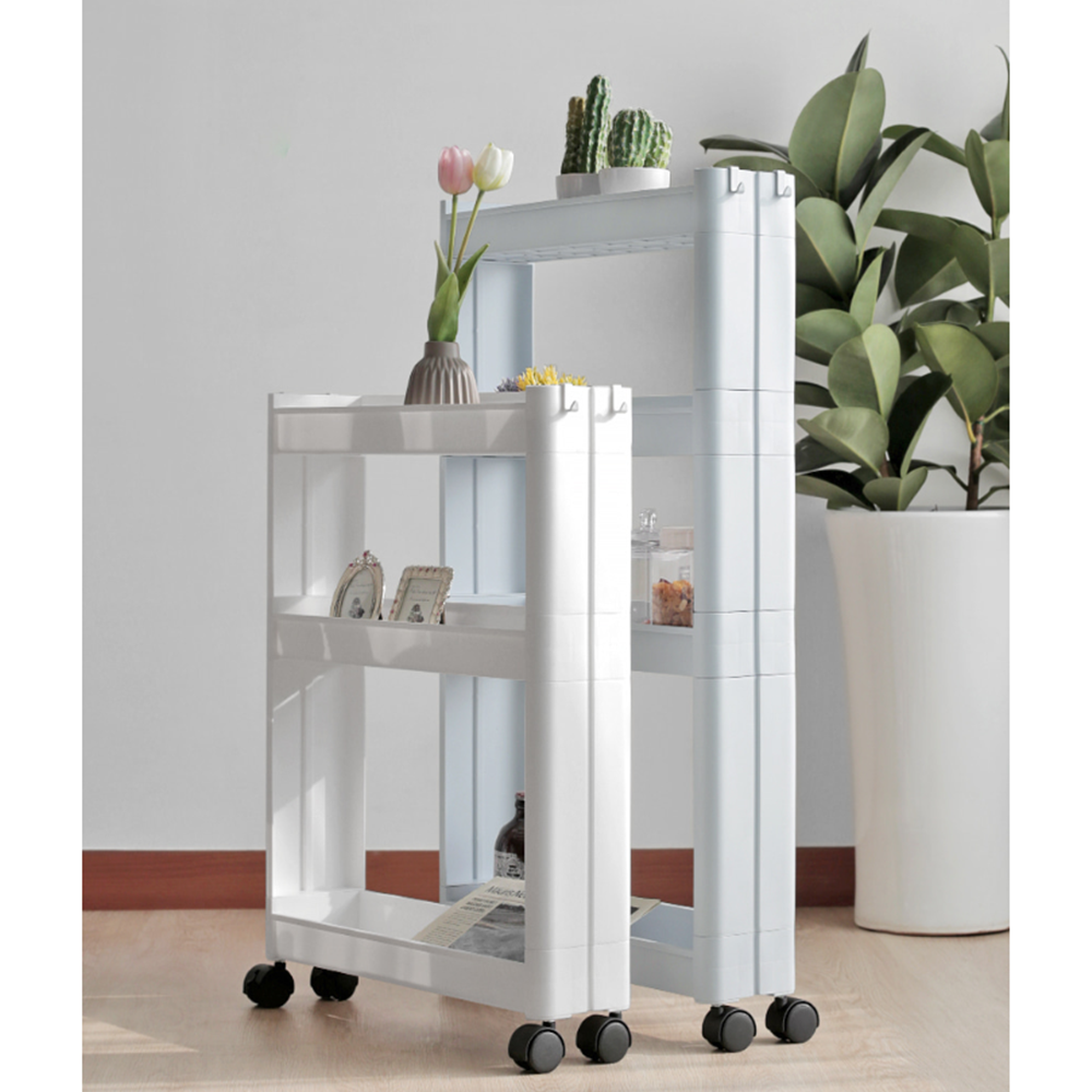 집정리정돈 주방 냉장고옆 세탁기 틈새선반 바퀴달린 슬림수납장