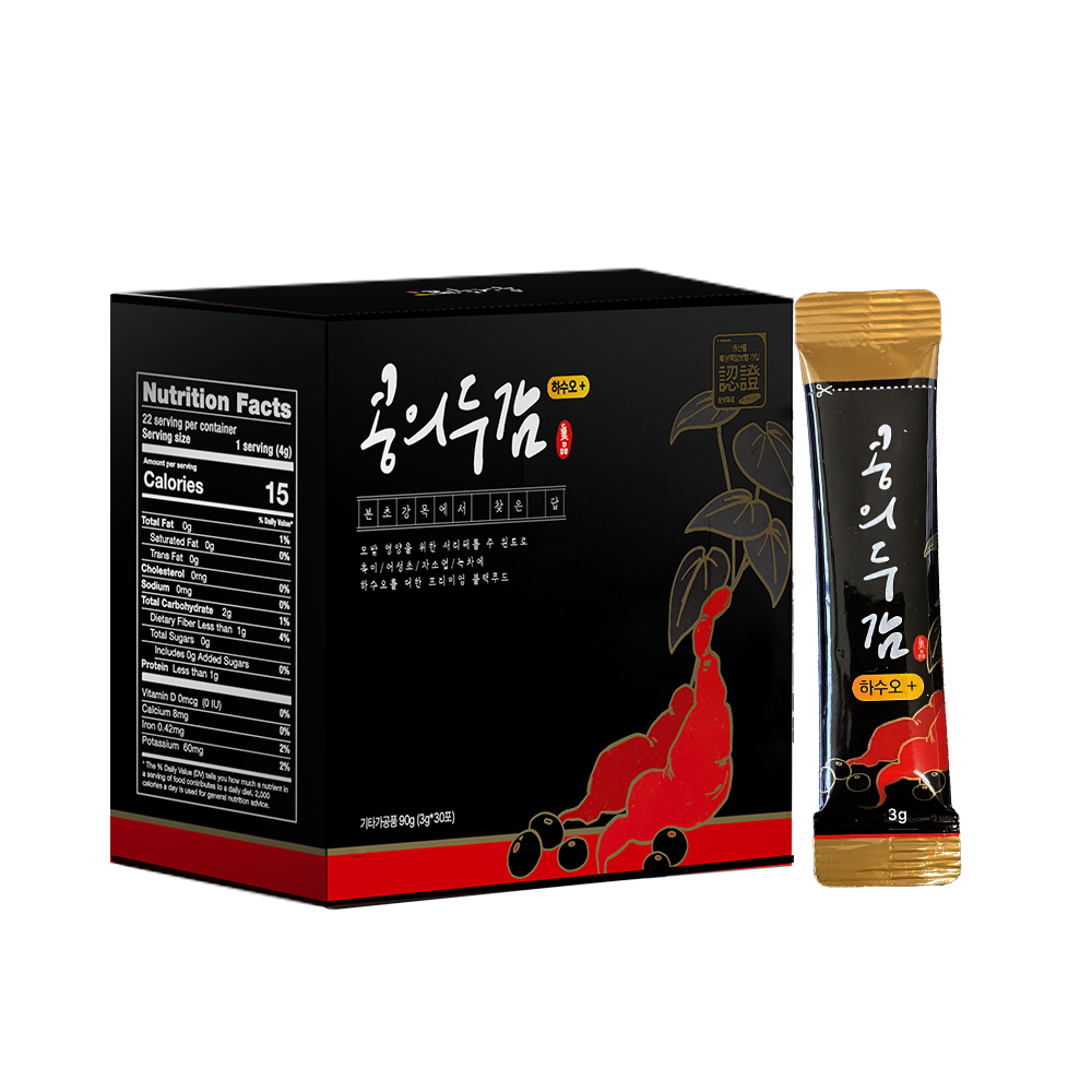 적하수오 서리태환 모발관리 새치커버 검은콩 콩의두감 건강환 30포, 1개