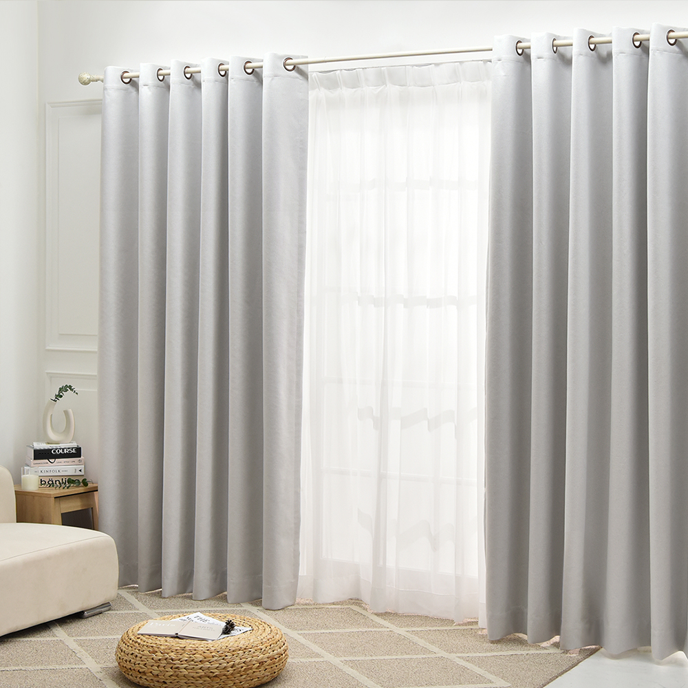 아라크네 아일렛형 100% 암막커튼 거실 양면 에반 135x170 2장