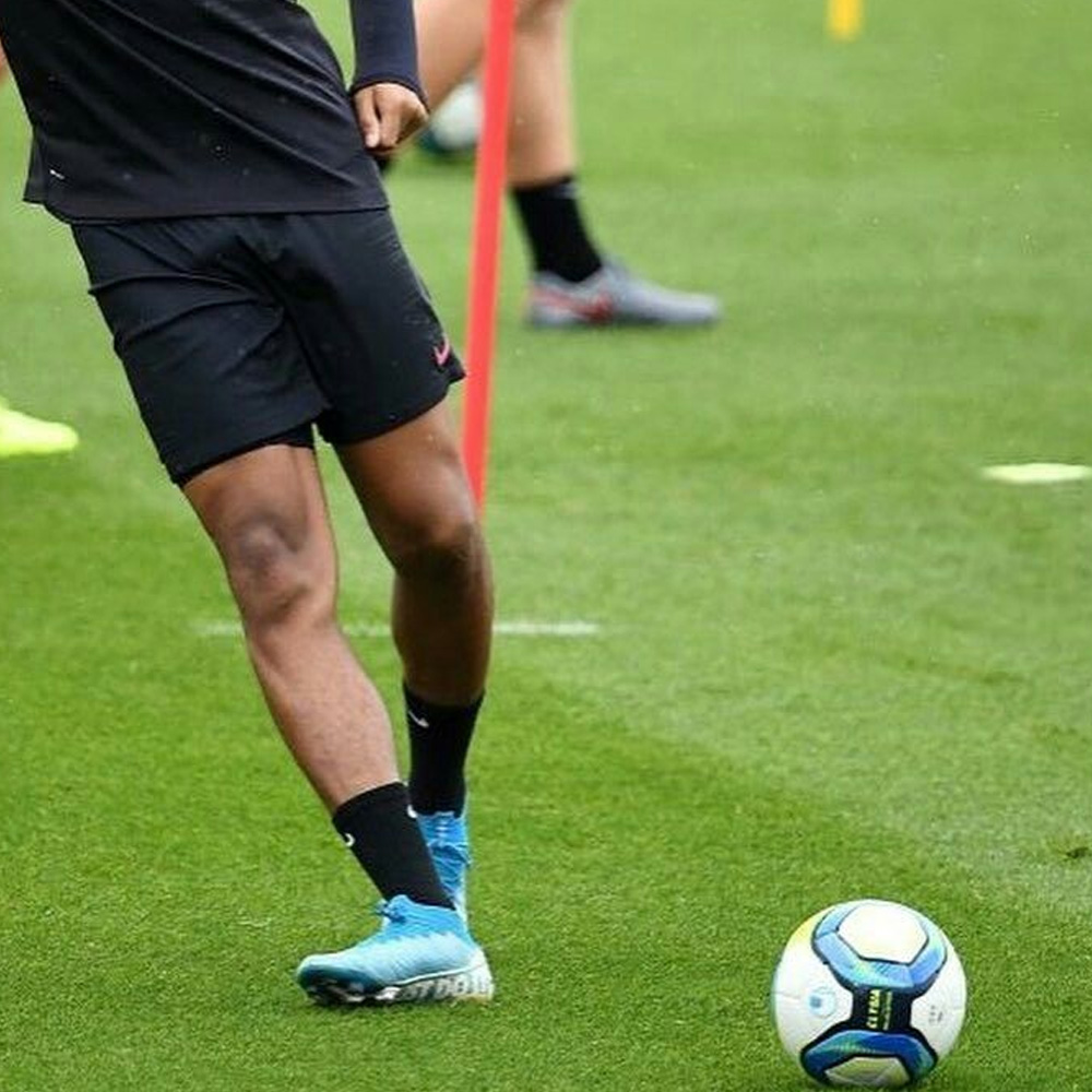 나이키 축구양말 풋살 드라이핏 쿠션 크루 장목 유소년 스포츠 성인 블랙 화이트 3켤레 - 상세 이미지 5